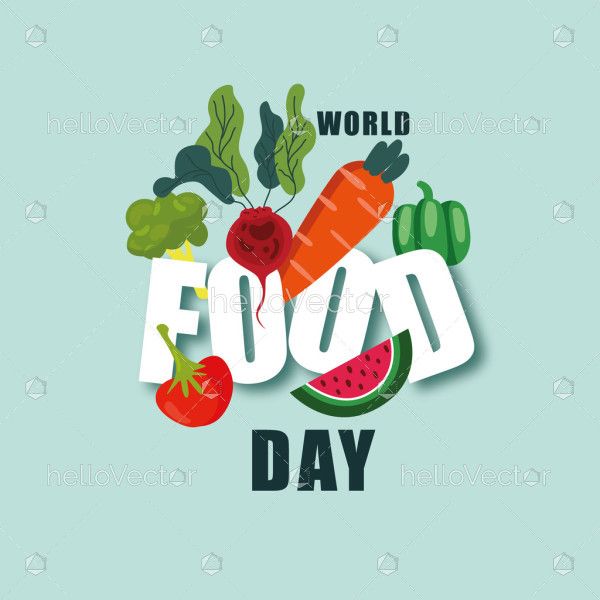 A visual concept celebrating the ideals of World Food Day.