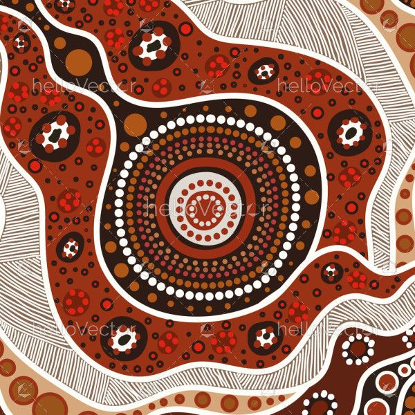 An illustration highlighting the beauty of Aboriginal dot art