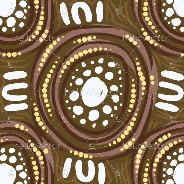 A vector design that showcases the elegance of Aboriginal dot art traditions