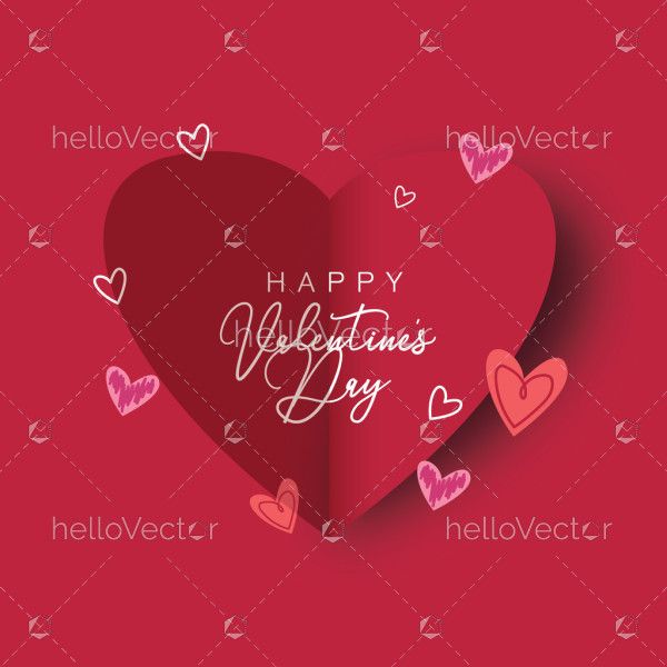 Love-filled Valentine's Day card design