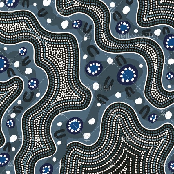 Creative piece drawn from the detailed patterns of Aboriginal dot art.