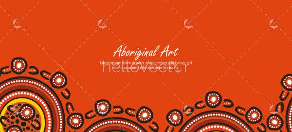 Aboriginal dot art featured on a banner