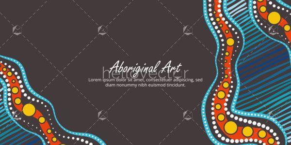 Indigenous design poster with editable message
