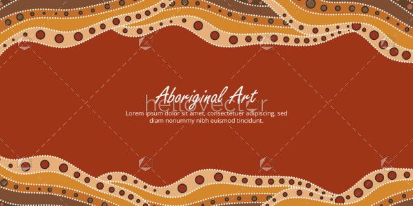 Editable Aboriginal print design for personalized communication