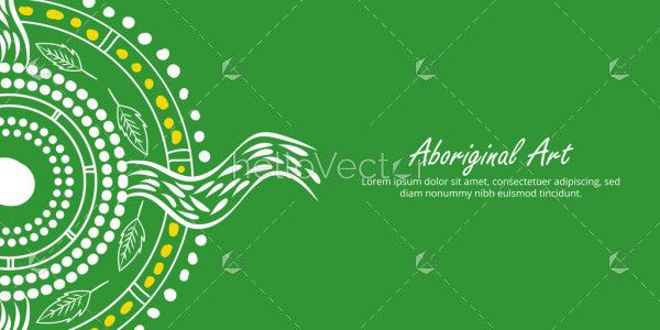 Stylish Aboriginal artwork poster with customizable content