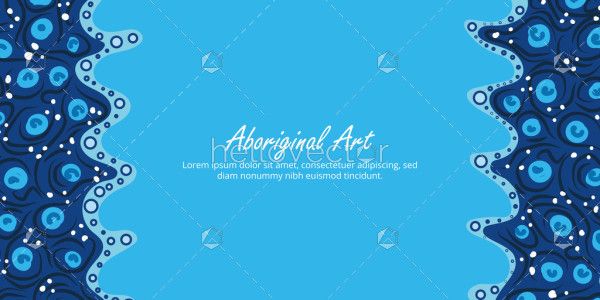 Template poster with Indigenous patterns and editable section