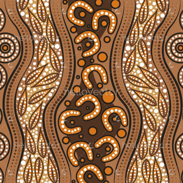 Journey Through the Land Concept Aboriginal Art Illustration