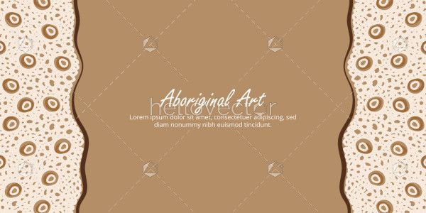 Message-friendly poster adorned with Aboriginal artwork