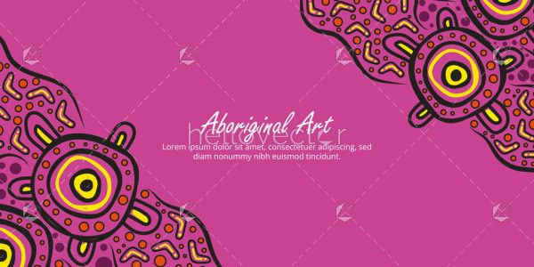 Editable Aboriginal art print perfect for personalized messages