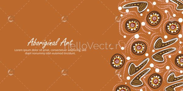 Poster with Indigenous-inspired patterns and customizable wording