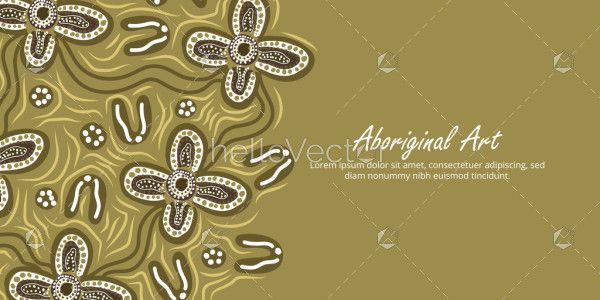 Customizable Aboriginal-inspired decorative print with text of your choice