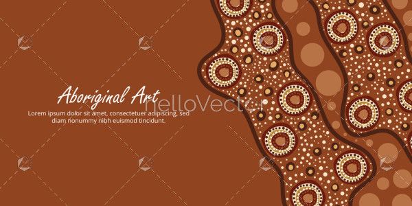 Indigenous-inspired print design with space for your personalized message