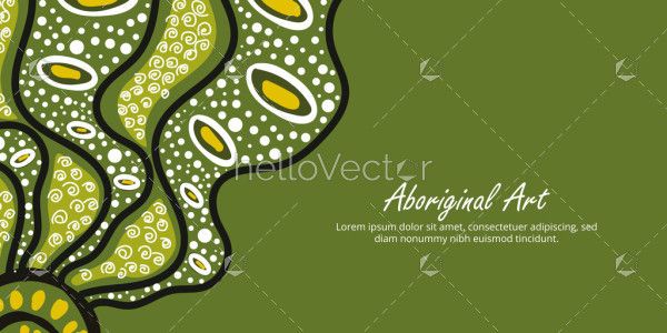 Cultural art print in Aboriginal style with customizable wording