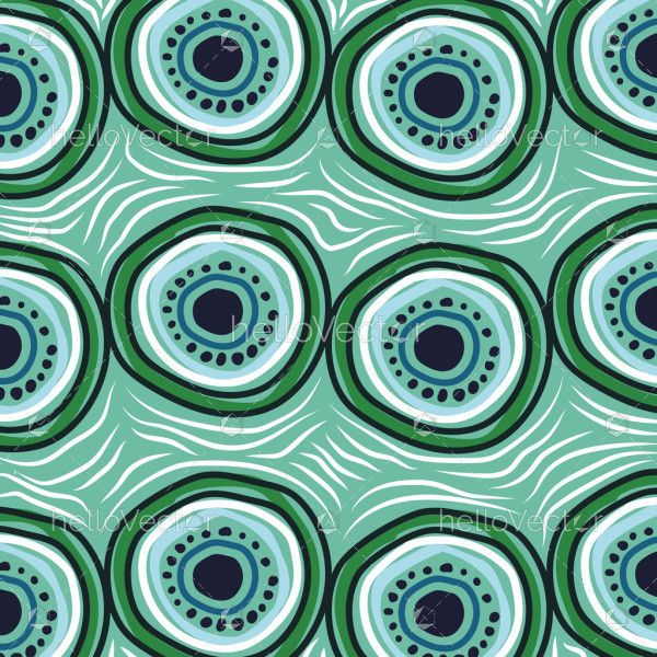 Soothing Aboriginal-Inspired Circular Pattern