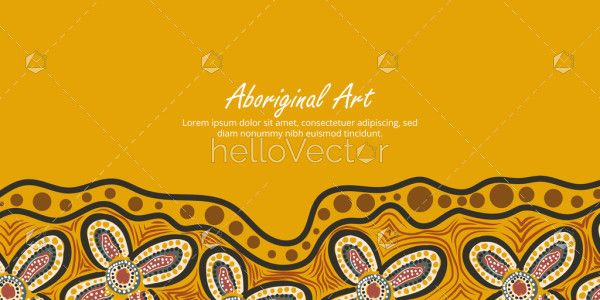 Aboriginal-themed decorative piece with option to add custom text