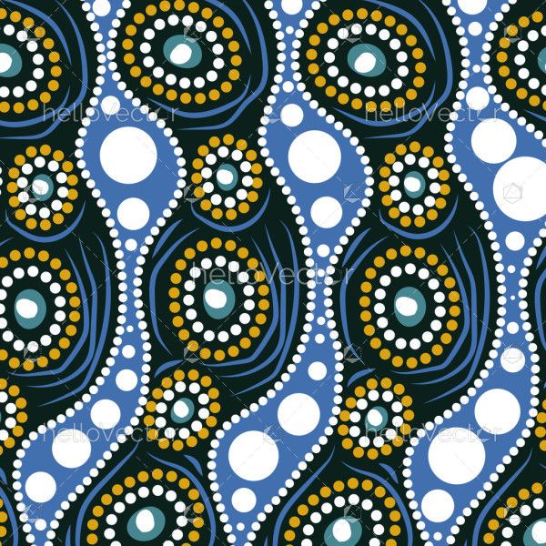 Flow of Connection Aboriginal inspired Design Illustration