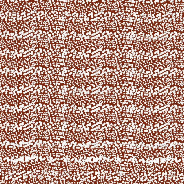 Illustration featuring a pattern design inspired by Aboriginal dot art.