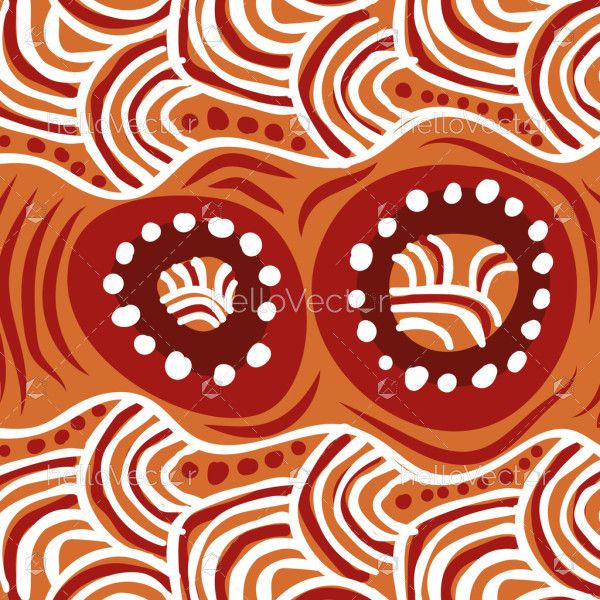 Earth Tones Dreaming Pattern Aboriginal Artwork