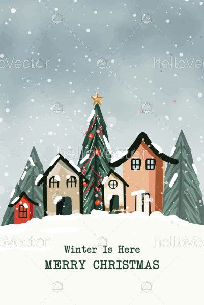 Snowy Christmas Village