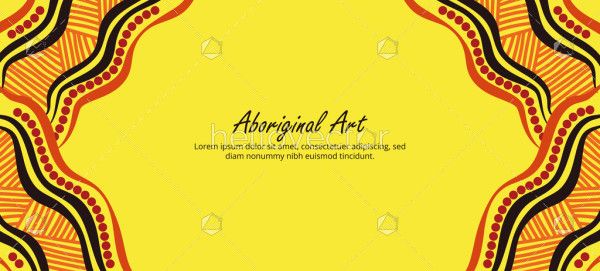 Vibrant Aboriginal Border Art