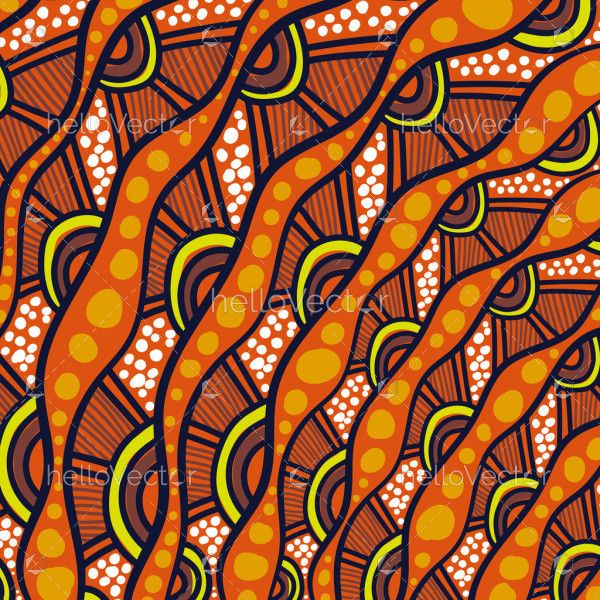 Flowing Tribal Wave Pattern