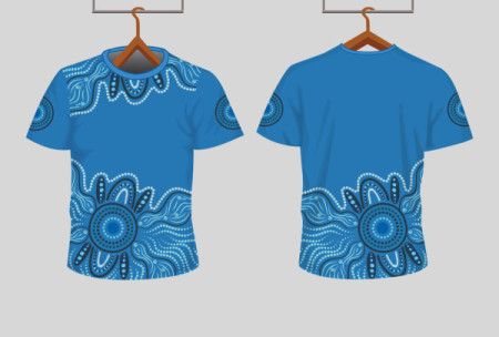 Aboriginal Dot Art Illustration for T-Shirt Design