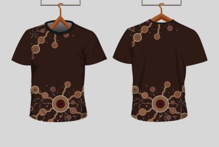 Aboriginal Inspired Dot Artwork for T-Shirt