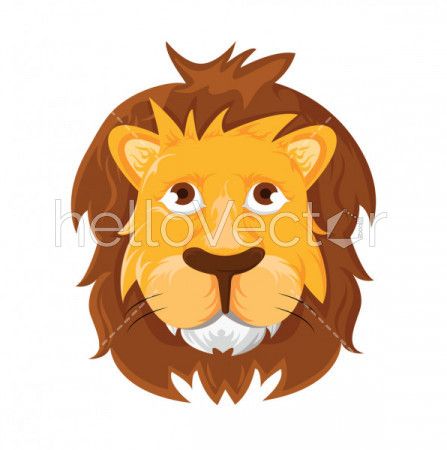 Lion Head - Vector Illustration