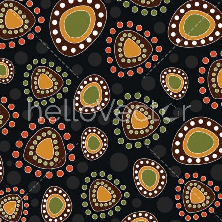 Aboriginal art vector dot background