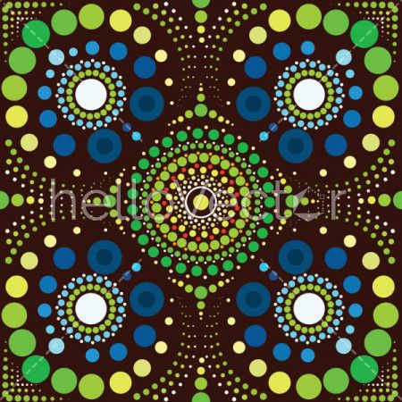 Aboriginal art vector background 