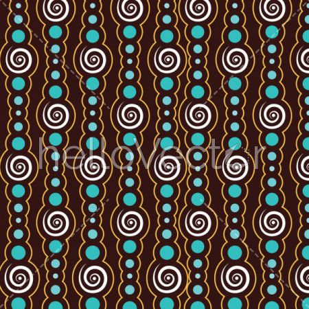 Aboriginal art vector seamless background