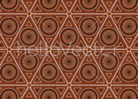 Aboriginal dot art vector seamless background