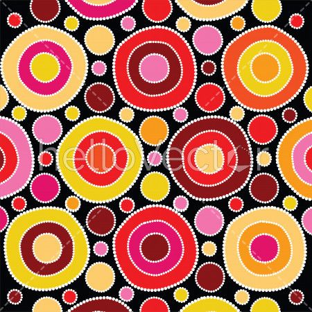 Aboriginal art vector background.