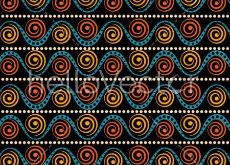 Aboriginal dot art vector seamless background. 