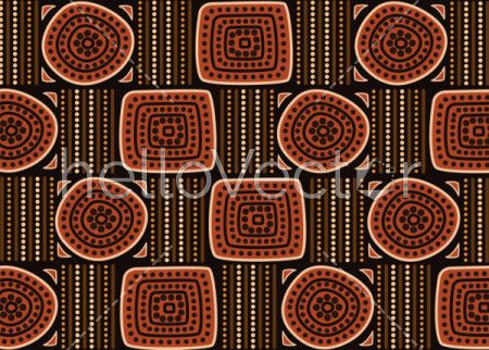 Aboriginal dot art vector seamless background. 