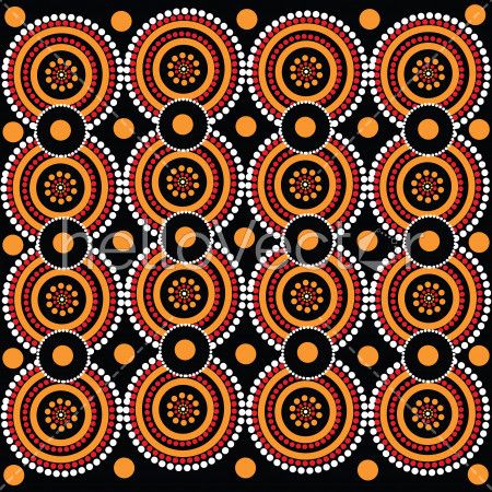 Aboriginal dot art vector background. 