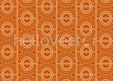 Aboriginal dot art vector seamless background. 