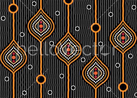 Aboriginal dot art vector seamless pattern background