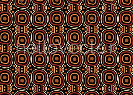 Aboriginal dot art vector seamless pattern background.