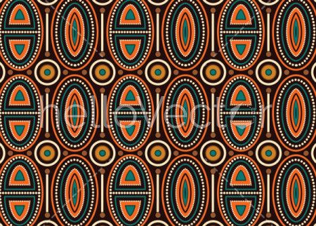 Aboriginal dot art vector seamless pattern background. 