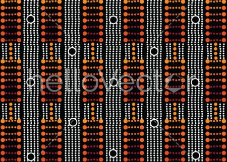 Aboriginal dot art vector seamless pattern background.