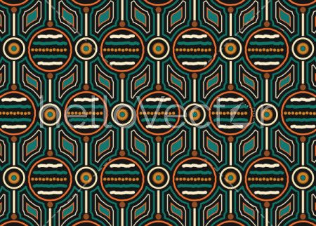 Aboriginal vector seamless pattern background.