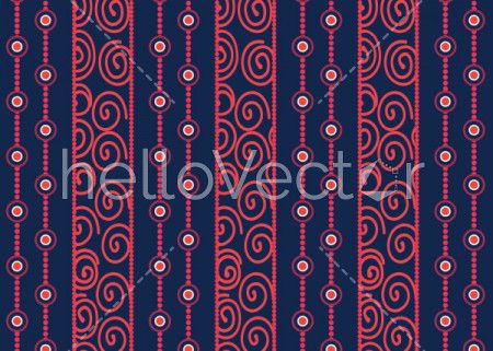 Aboriginal dot art vector seamless pattern background.