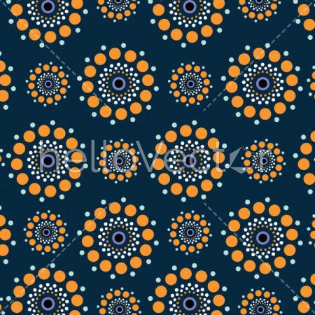Dot art vector seamless pattern background.