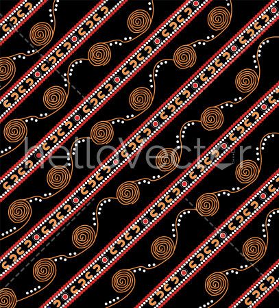 Aboriginal art vector background.