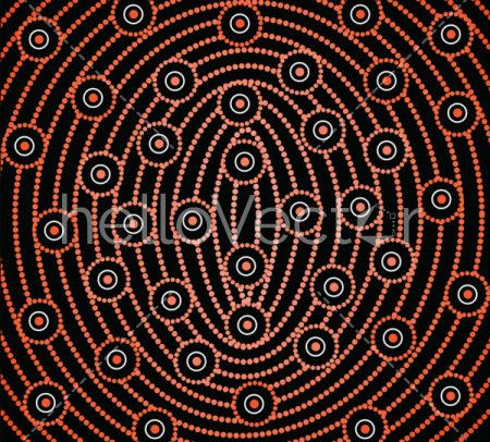 Aboriginal art vector background. 