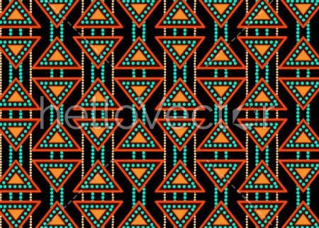 Illustration based on aboriginal style of seamless pattern background.