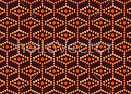 Illustration based on aboriginal style of seamless pattern background.