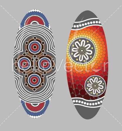 Aboriginal shield (Vector art).