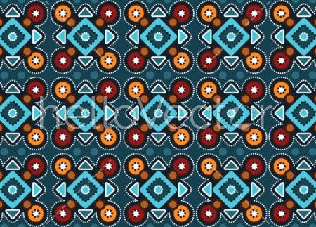 Illustration based on aboriginal style of seamless pattern background.